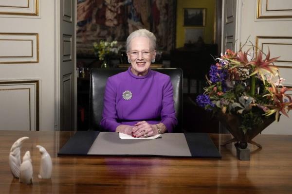 Queen Margrethe II gives a New Year's speech.