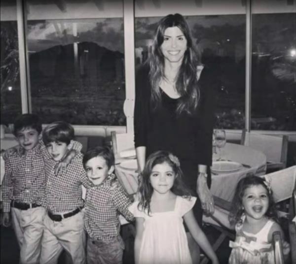 Undated Image of Jennifer Dulos pictured with her five children.