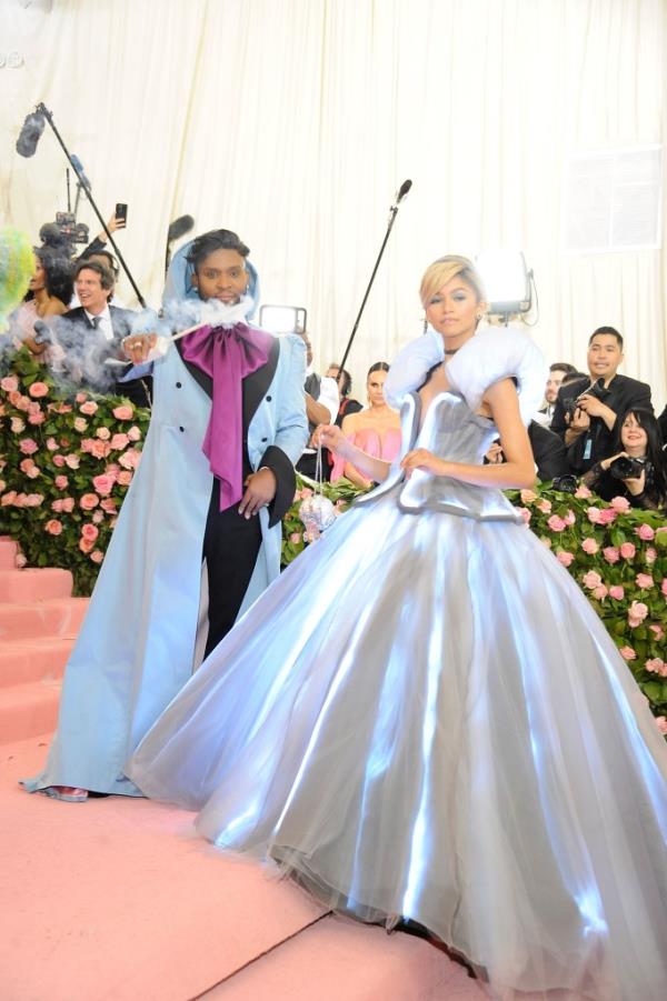 Law Roach (L) and Zendaya attend The 2019 Met Gala Celebrating Camp: Notes On Fashion - Arrivals at The Metropolitan Museum of Art on May 6, 2019 in New York City.