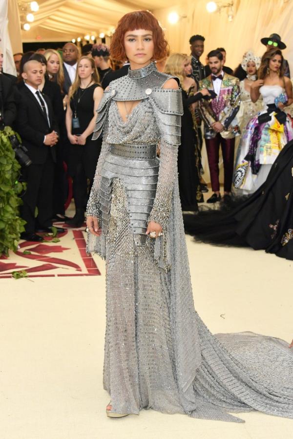 Zendaya attends the Heavenly Bodies: Fashion & The Catholic Imagination Costume Institute Gala at The Metropolitan Museum of Art on May 7, 2018 in New York City.