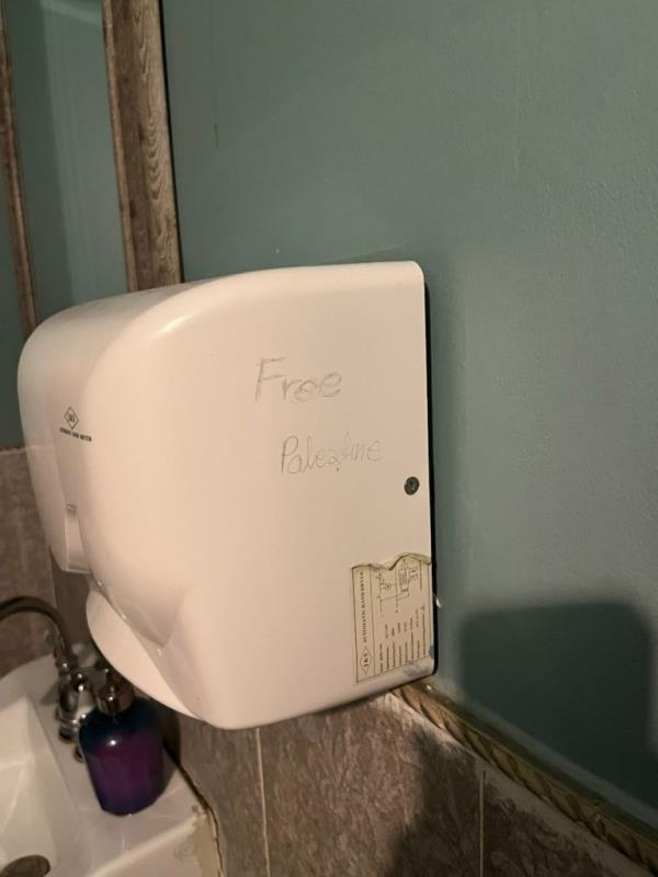 Vandalized bathroom