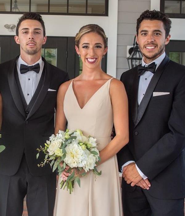 Johnny Gaudreau (right) and his brother Matthew (left) were in their hometown for their sister's wedding when they were killed.