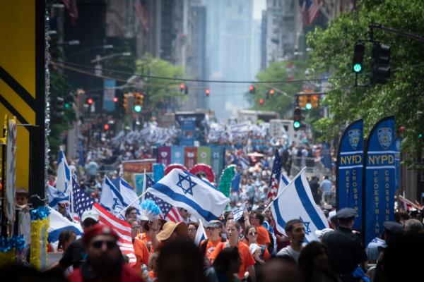 Salute to Israel march in New York City. 