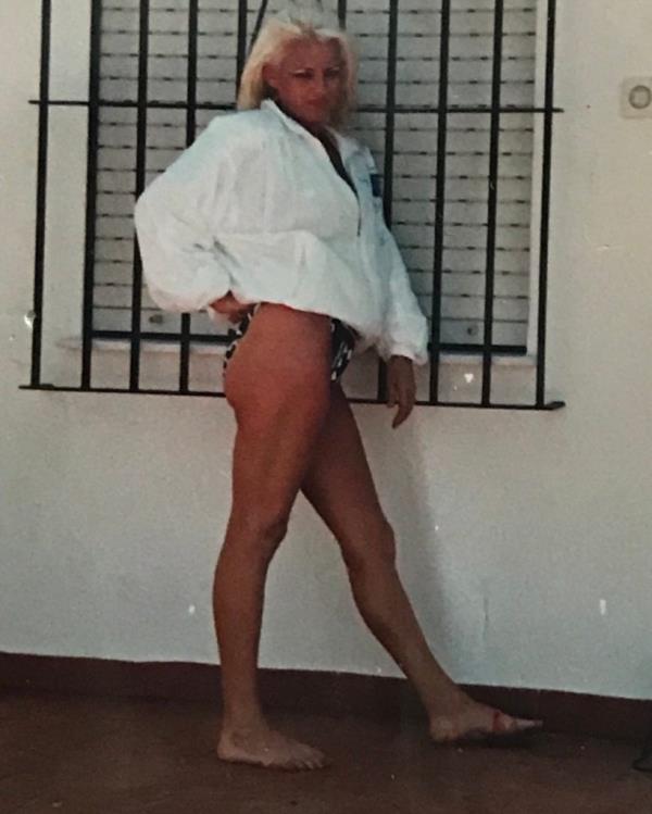 Joan Hannington in Spain in 1990.