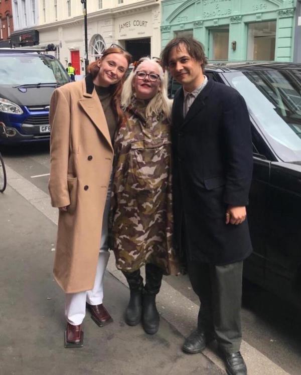 Sophie Turner with Joan Hannington, and Frank Dillane 