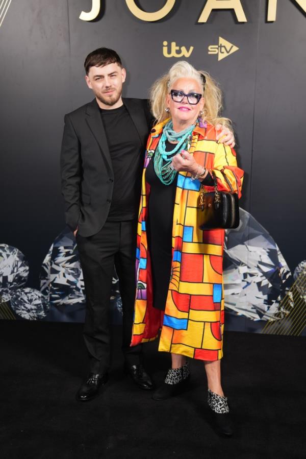 Joan Hannington and her son Benny attend the launch of ITV's 