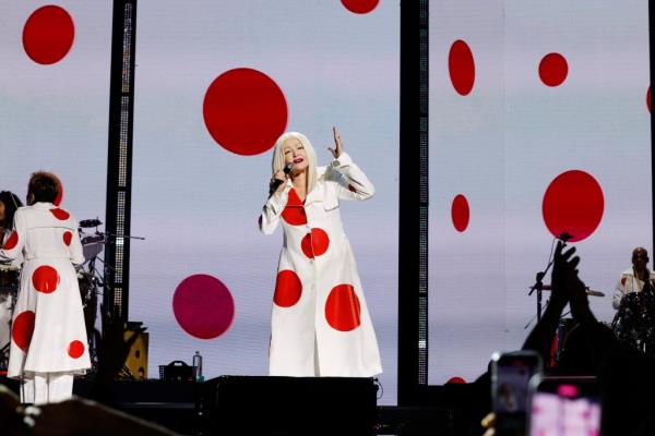 Cyndi Lauper at Madison Square Garden.