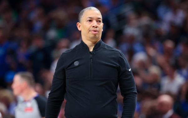  LA Clippers head coach Tyronn Lue during the game against the Dallas Mavericks during game four of the first round for the 2024 NBA playoffs at American Airlines Center.