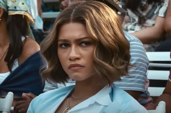 Zendaya scowling