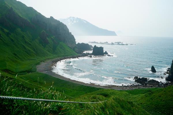 Horshoe Bay on Adak Island in Alaska.