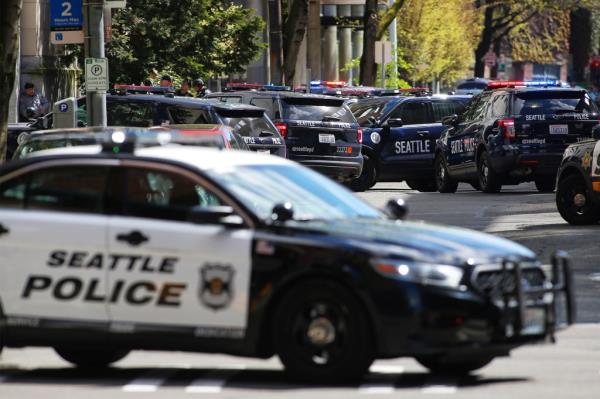 A Seattle police car