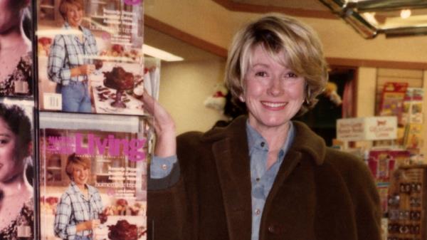 Martha Stewart with her magazine