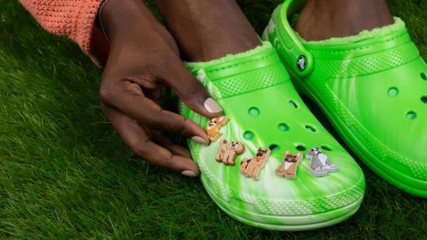 You can show off your love for your furry friends on your own Crocs with dog Jibbitz charms.