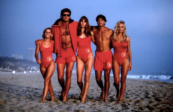 Nicole Eggert, David Hasselhoff, Alexandra Paul, David Charvet, Pamela Anderson