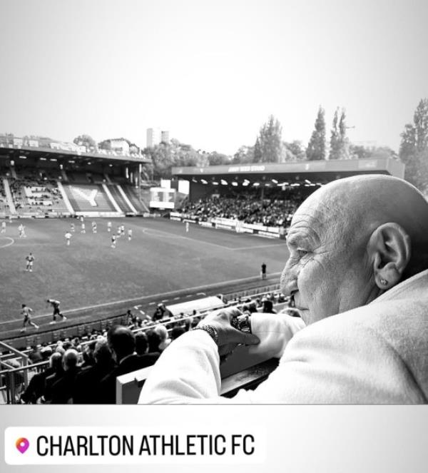 Dave Courtney posts last pictures attending Charlton Athletic