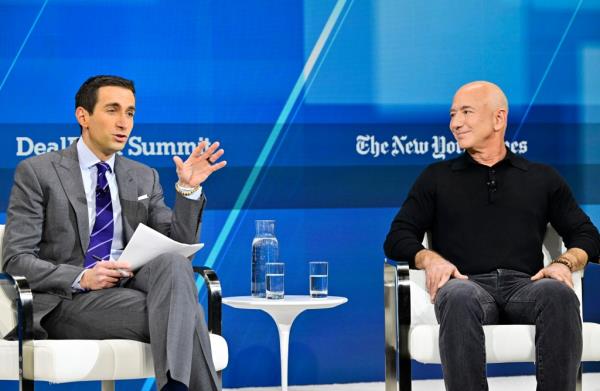 Andrew Ross Sorkin and Jeff Bezos