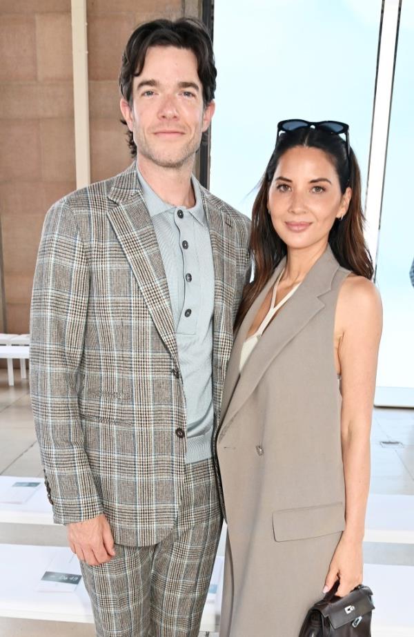 John Mulaney and Olivia Munn at Paris Fashion Week