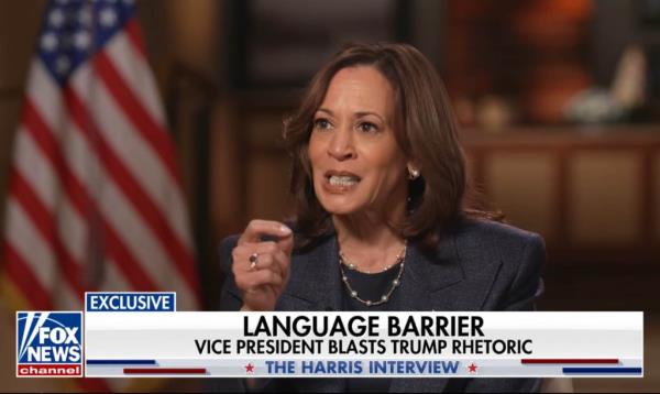 Kamala Harris, Fox News interview with Bret Baier, Wednesday, October 16, 2024.