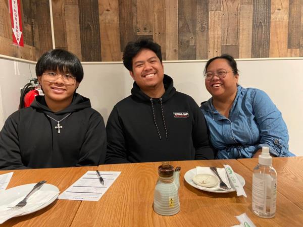 Noah Legaspi (far left) with his siblings.