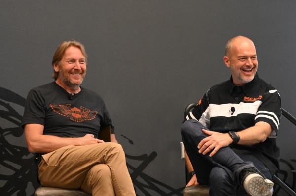 President and CEO of Harley-Davidson Jochen Zeitz and Paul James s