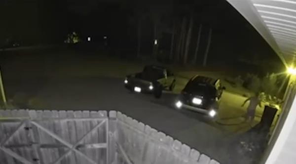 Horton is seen running shirtless through a street in Winston, Ga., shouting at around 5:08 a.m. on Oct. 4., video released by the Douglas County Sheriff’s Office shows.