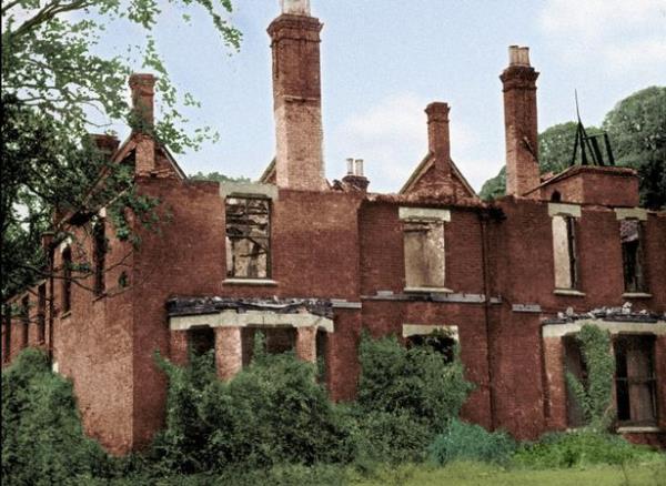 Borley rectory after the fire