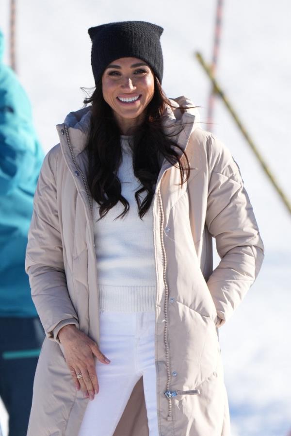 Harry and Meghan attend Invictus Games Vancouver Whistlers 2025's One Year To Go Winter Training Camp on Feb. 14 in Whistler, British Columbia. 