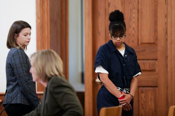 Elizabeth Archibeque attends her sentencing hearing in Coco<em></em>nino County's District 1 Courtroom Thursday, July 27, 2023 in Flagstaff, Ariz.