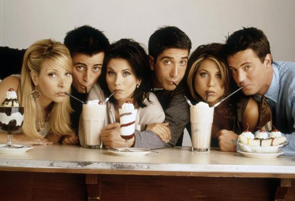 Lisa Kudrow, Matt LeBlanc, Courteney Cox, David Schwimmer, Jennifer Aniston, and Matthew Perry in 