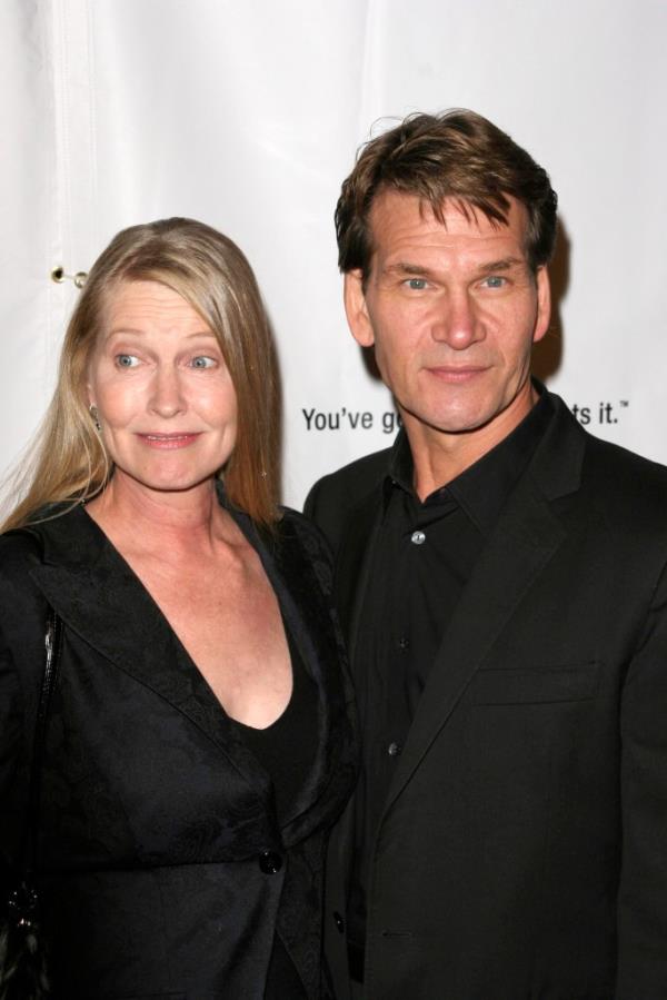 Lisa Niemi with Patrick Swayze. 