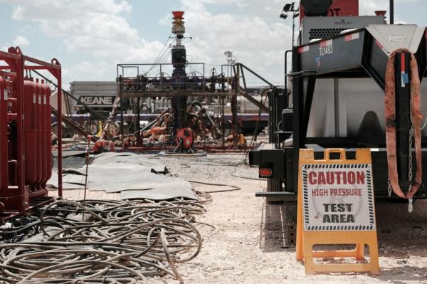 Fracking site near Midland, Texas, U.S. August 22, 2019. 