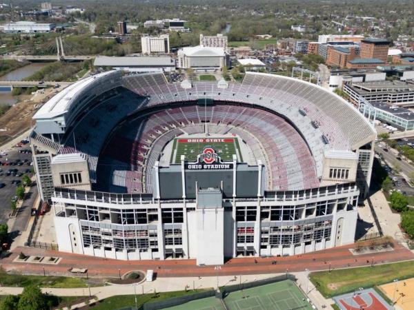 A view of the Ohio Stadium.