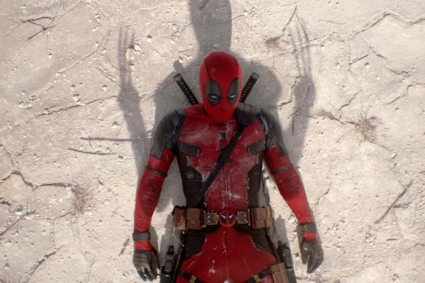 Ryan Reynolds as Deadpool in a scene from 