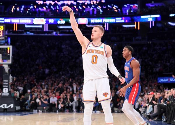 New York Knicks at Madison Square Garden - New York Knicks guard Do<em></em>nte DiVincenzo