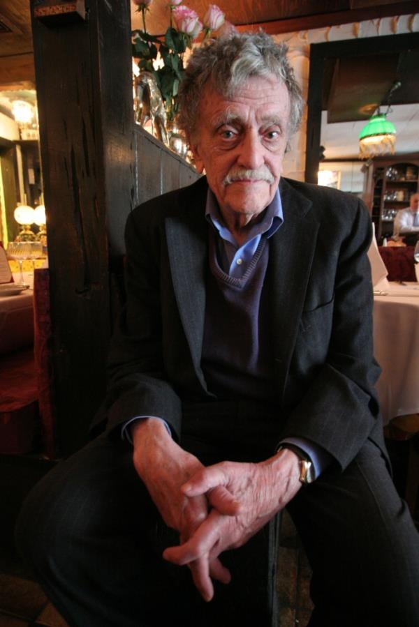 Novelist Kurt Vonnegut, author of the book 