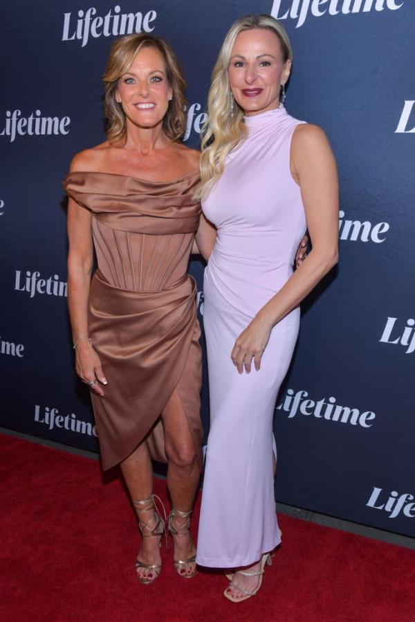 Kelly Hyland and Christi Lukasiak posing for a photo at the 'Dance Moms: The Reunio<em></em>n' premiere in New York, USA on April 25, 2024