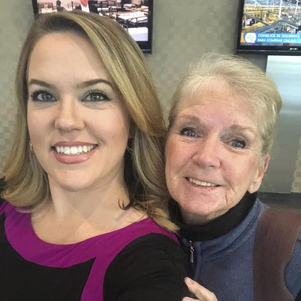 Anchor Heidi Voight with her mother, Claudia M. Voight. An autopsy found Claudia was murdered