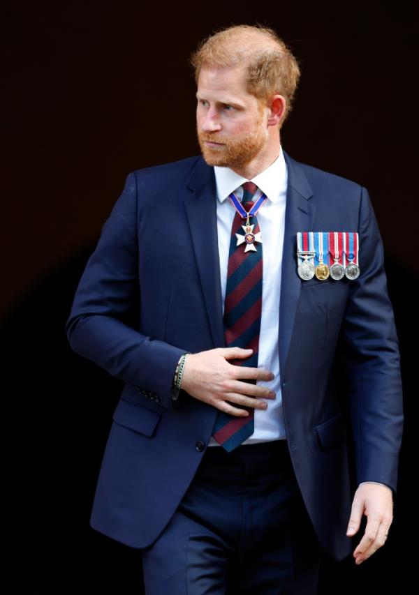 Prince Harry attends The Invictus Games Foundation 10th Anniversary Service at St Paul's Cathedral on May 8, 2024 in London, England. 