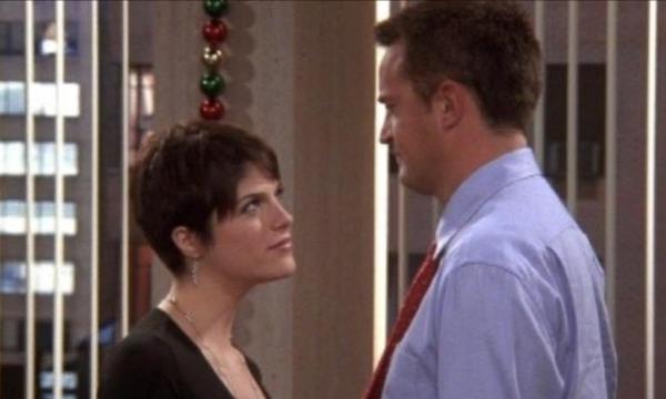 Matthew Perry and Selma Blair in Friends in 2002.