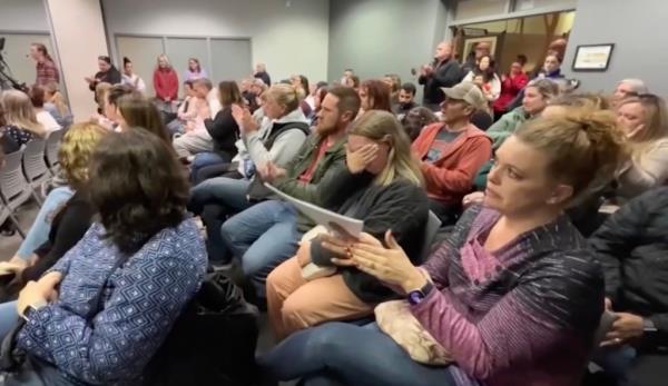 Upset parents voiced their co<em></em>ncerns over the incident during a school board meeting on Thursday. 