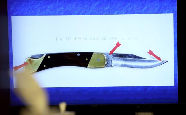 Pocket knife used in Blaze Bernstein's stabbing 