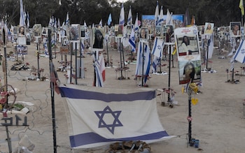 Photos of people killed on Oct 7 deadly attack on the 'Nova Festival' hang at a memorial site 