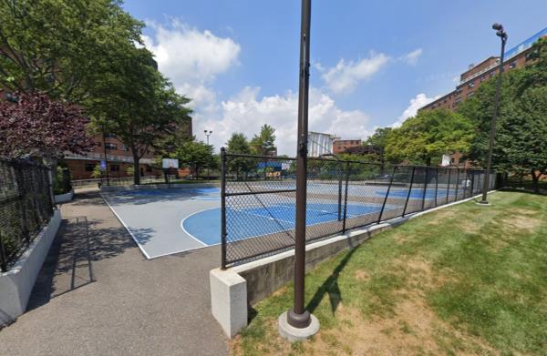 A teen girl and teen boy were both hit by gunfire around 4:30 p.m. at 430 54th Street in Far Rockaway after a bike-riding shooter wearing all black opened fire