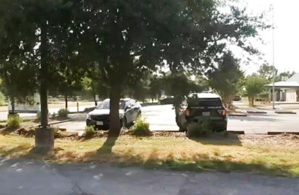 Parking lot outside the mental health clinic in Houston 