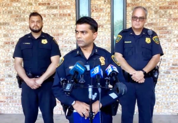 Houston Police Assistant Chief Yasar Bashir speaks at a press co<em></em>nference Tuesday 