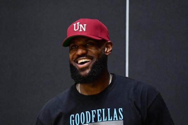 LeBron James attended his son's G League debut Saturday.