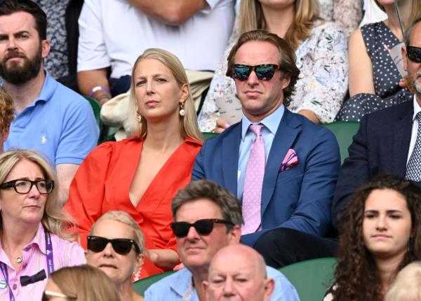 Lady Gabriella Kingston and Thomas Kingston attending the Wimbledon Tennis Champio<em></em>nships in Lo<em></em>ndon in July 2021.