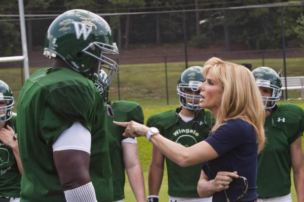 Quinton Aaron and Sandra Bullock