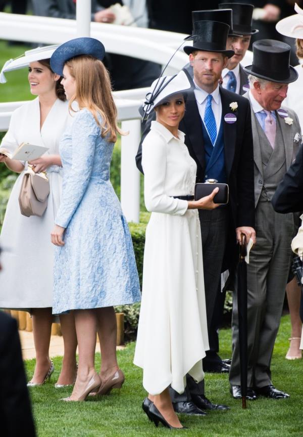 Prince Harry with Princess  Eugenie and Princess Beatrice 