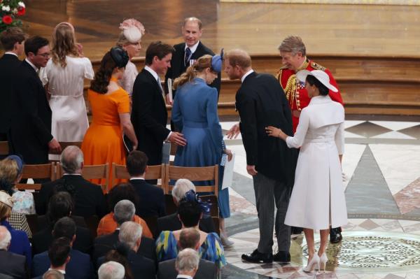 Prince Harry with Princess  Eugenie and Princess Beatrice 